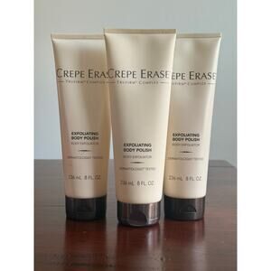 Lot of 3 New Crepe Erase Exfoliating Body Polish Repair Trufirm Complex 8 oz
